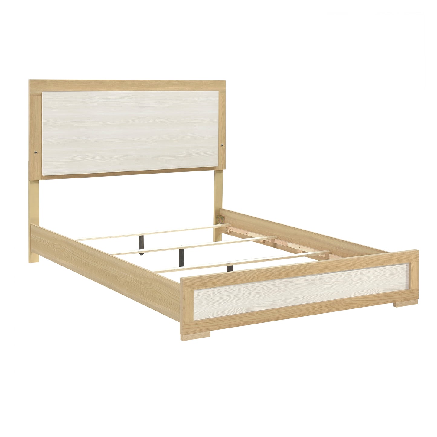 Sterling Queen Bed W/Led NATURAL/WHITE