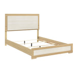 Sterling Queen Bed W/Led NATURAL/WHITE
