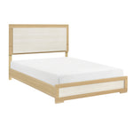 Sterling Queen Bed W/Led NATURAL/WHITE