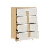 Sterling 5 Drawer Chest NATURAL/WHITE