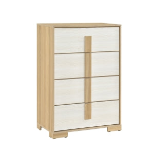 Sterling 5 Drawer Chest NATURAL/WHITE
