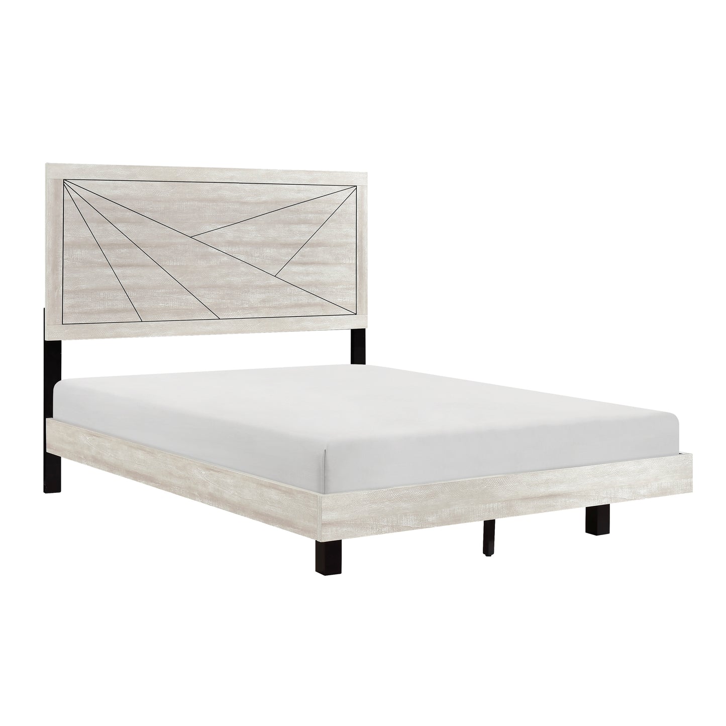 Aspen Queen Bed DUSTY GREY OAK