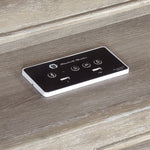 Everett Queen Bed W/LED, Bluetooth Speaker, Usb Charge GREY