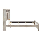 Everett Queen Bed W/LED, Bluetooth Speaker, Usb Charge GREY