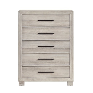 Everett 5 Drawer Chest GREY