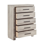 Everett 5 Drawer Chest GREY