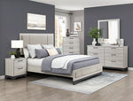 Westport Queen Bed WHITE OAK/GREY