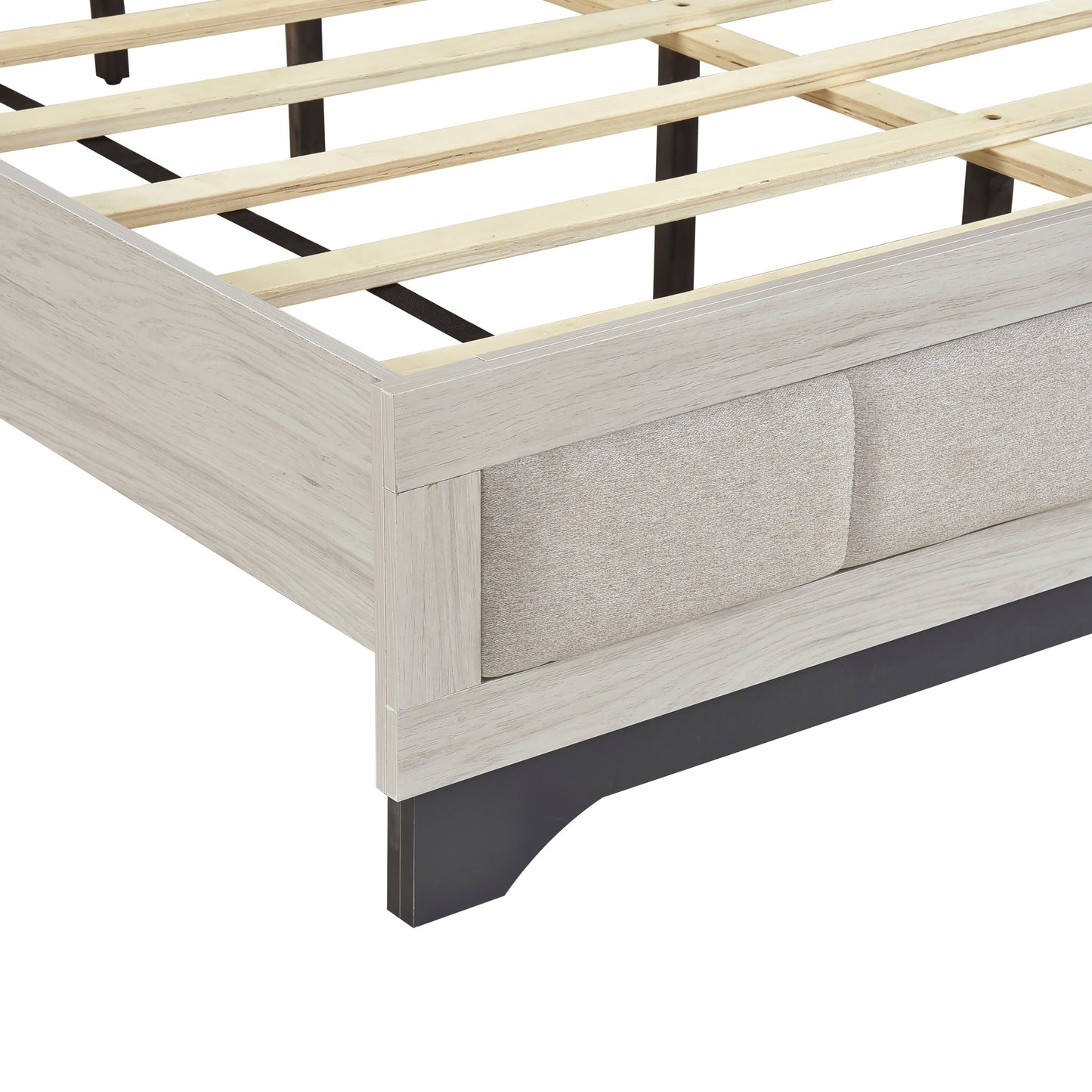 Westport Queen Bed WHITE OAK/GREY