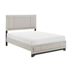 Westport Queen Bed WHITE OAK/GREY