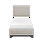 Westport Twin Platform Bed WHITE OAK/GREY