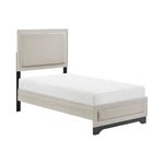 Westport Twin Platform Bed WHITE OAK/GREY