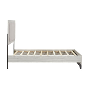 Westport Twin Platform Bed WHITE OAK/GREY