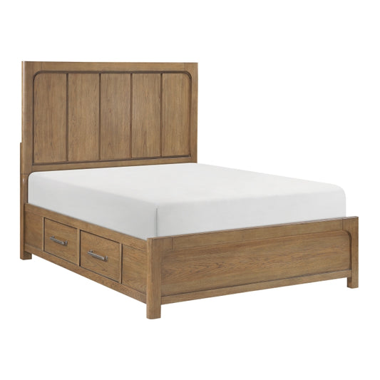 Charlotte Queen Bed LITE BROWN