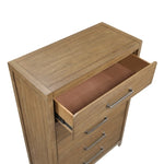 Charlotte 5 Drawer Chest LITE BROWN