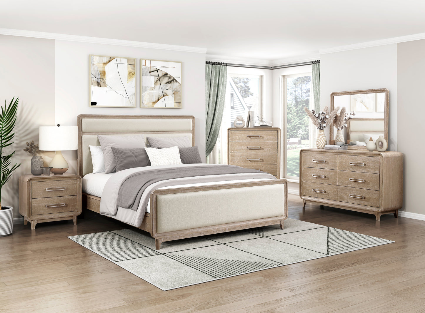 Wilshire Queen Bed NATURAL