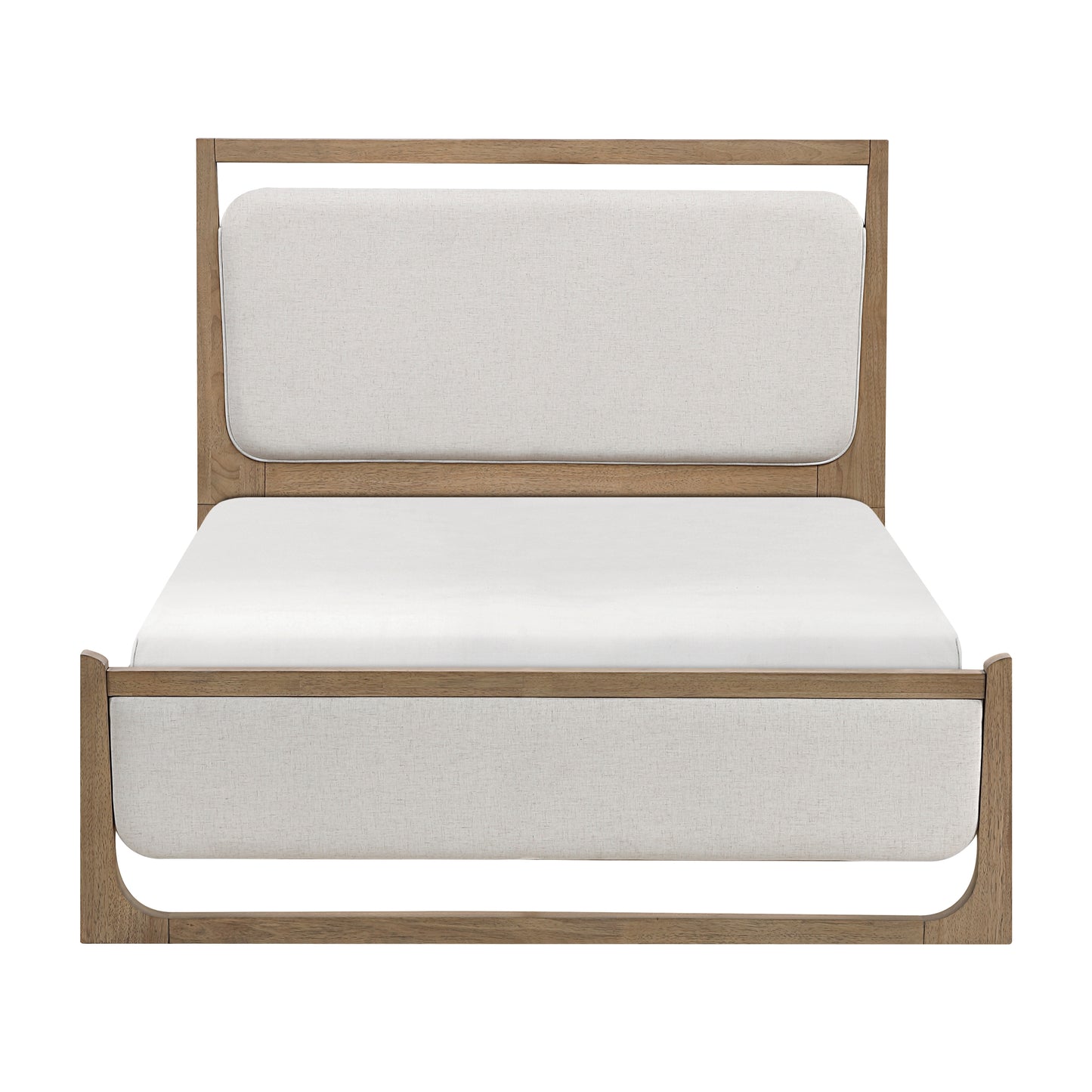 Riley Queen Bed W/LED LITE BROWN