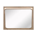 Riley Dresser Mirror W/LED LITE BROWN