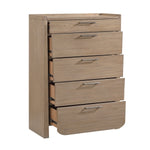 Riley 5 Drawer Chest LITE BROWN