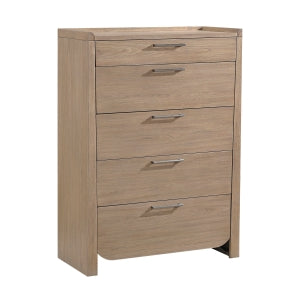 Riley 5 Drawer Chest LITE BROWN
