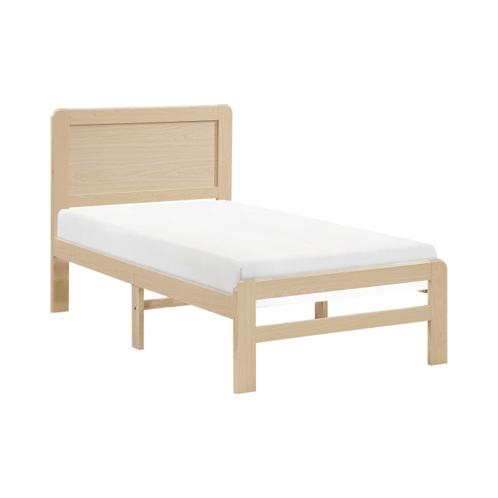 Carter Twin Platform Bed NATURAL