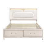 Queen Storage Platform Bed W/LED new collection no name
