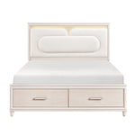 Queen Storage Platform Bed W/LED new collection no name