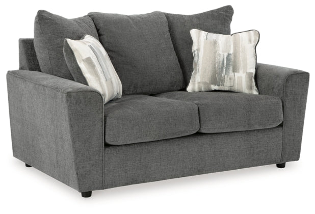 Stairatt Loveseat GRAVEL