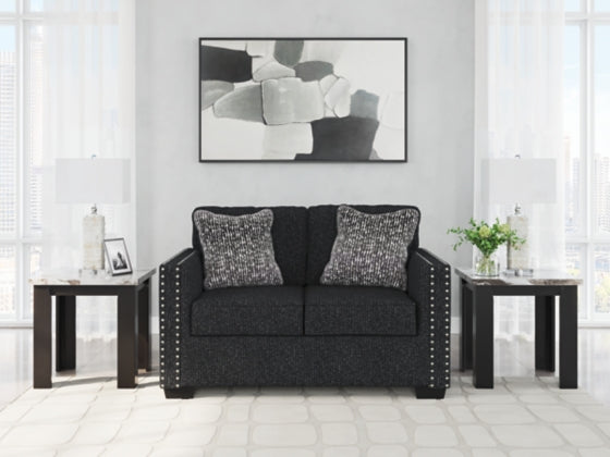 Jasmine Peaks Loveseat COAL