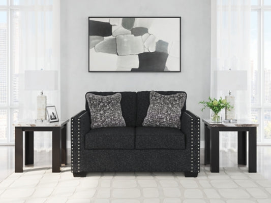 Jasmine Peaks Loveseat COAL