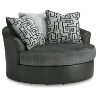 Brixley Pier Oversized Swivel Accent Chair GRAPHITE