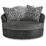 Brixley Pier Oversized Swivel Accent Chair GRAPHITE