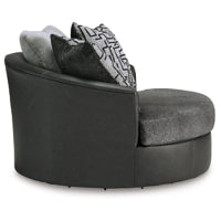 Brixley Pier Oversized Swivel Accent Chair GRAPHITE