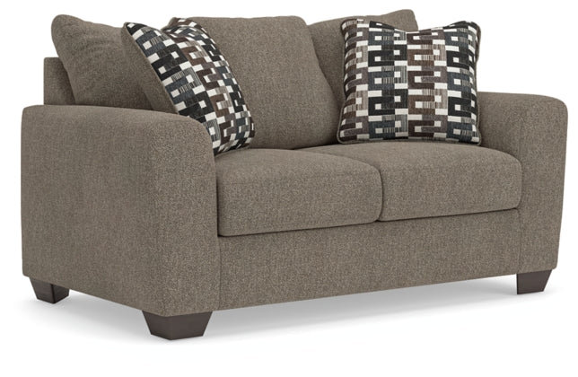 Triston-Peaks Loveseat SUEDE