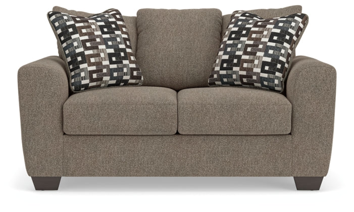 Triston-Peaks Loveseat SUEDE