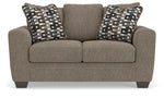 Triston-Peaks Loveseat SUEDE