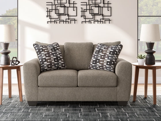 Triston-Peaks Loveseat SUEDE