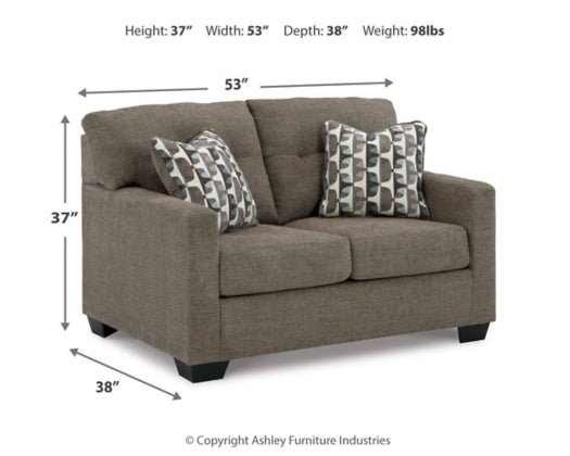 Mahoney Loveseat CHOCOLATE
