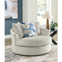 Maxon Place Oversized Swivel Accent Chair STONE