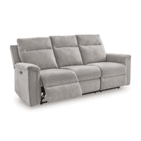 Barnsana Reclining Power Sofa ASH