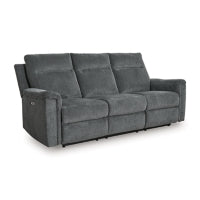 Barnsana Reclining Power Sofa GRAVEL