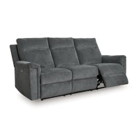 Barnsana Reclining Power Sofa GRAVEL