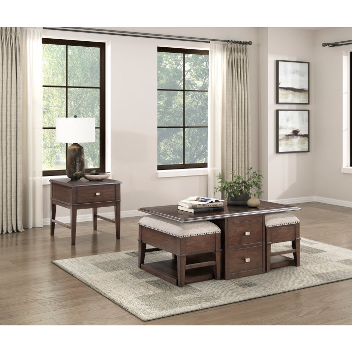 Claremore End Table BROWN