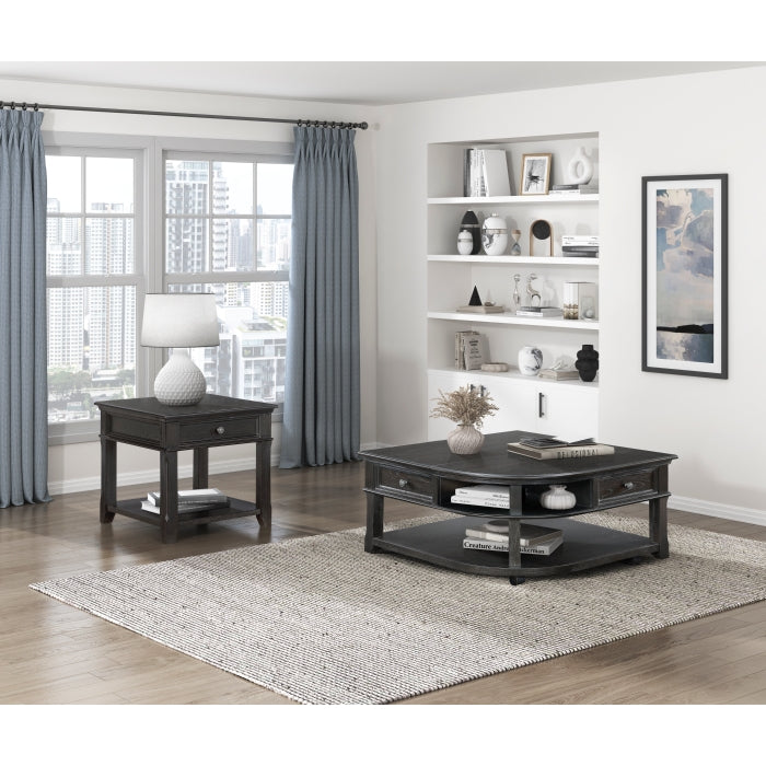 Muriel End Table CHARCOAL