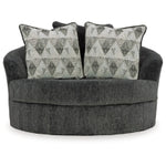 Biddeford Oversized Swivel Accent Chair SHADOW