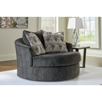Biddeford Oversized Swivel Accent Chair SHADOW