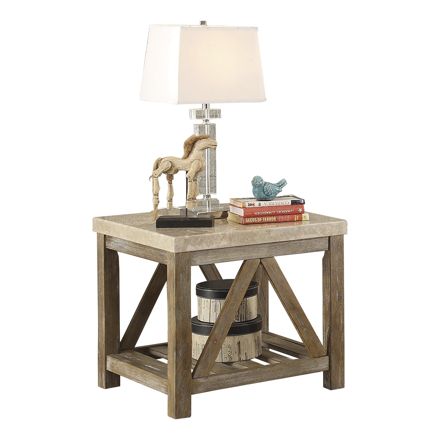 Ridley Marble End Table NATURAL