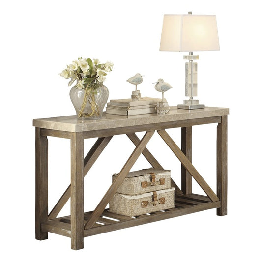 Ridley Marble Sofa Table NATURAL