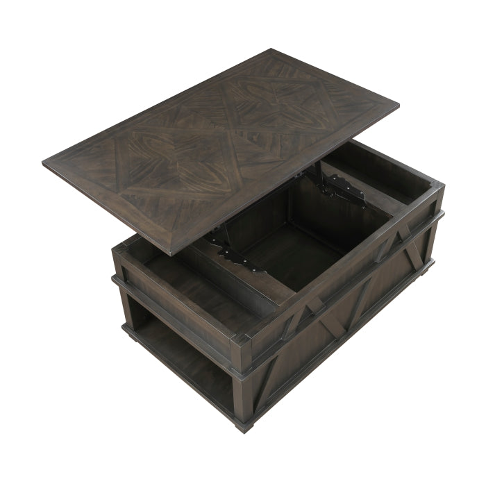 Lakeside Lift-top Coffee Table BROWN