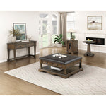 Rochester Round End Table BROWN