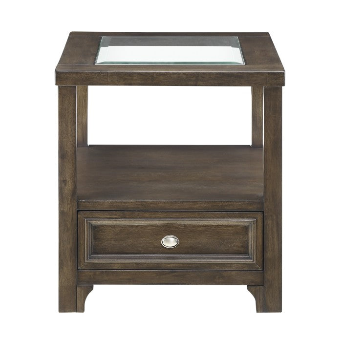 Auburn End Table CHARCOAL